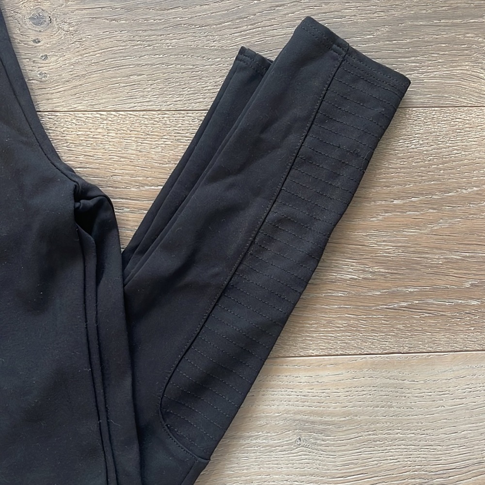 Abercrombie & Fitch Black Moto Leggings -Small - Picture 3 of 8